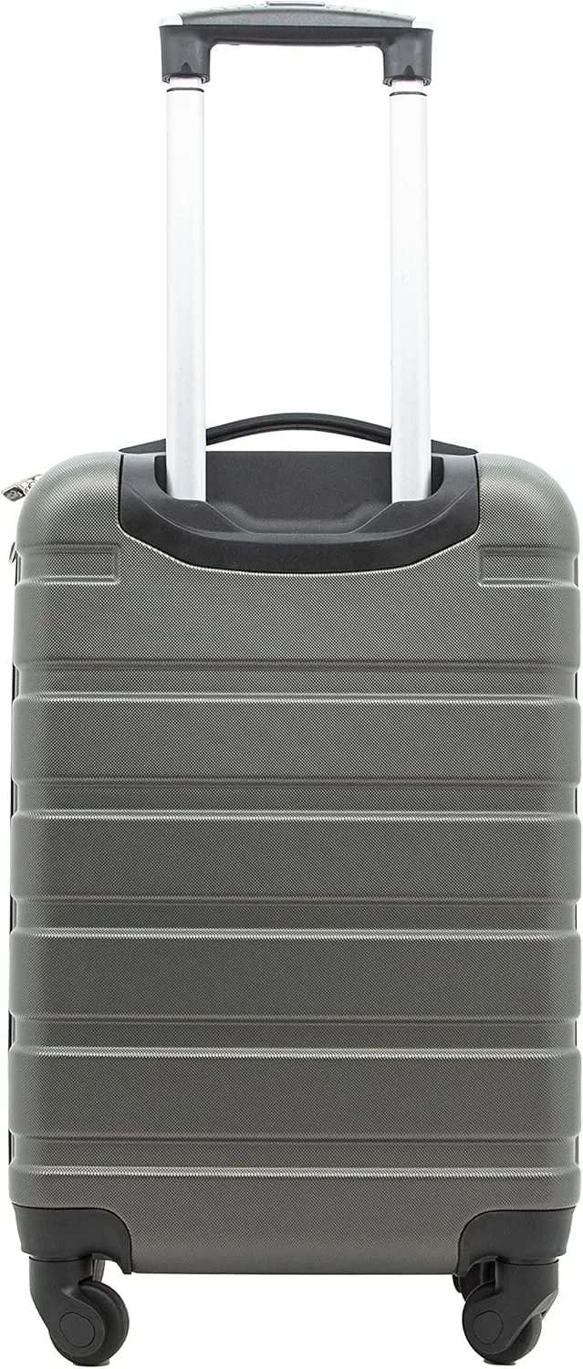 Travelers Club Harper Luggage, Charcoal, 20-Inch Carry-On