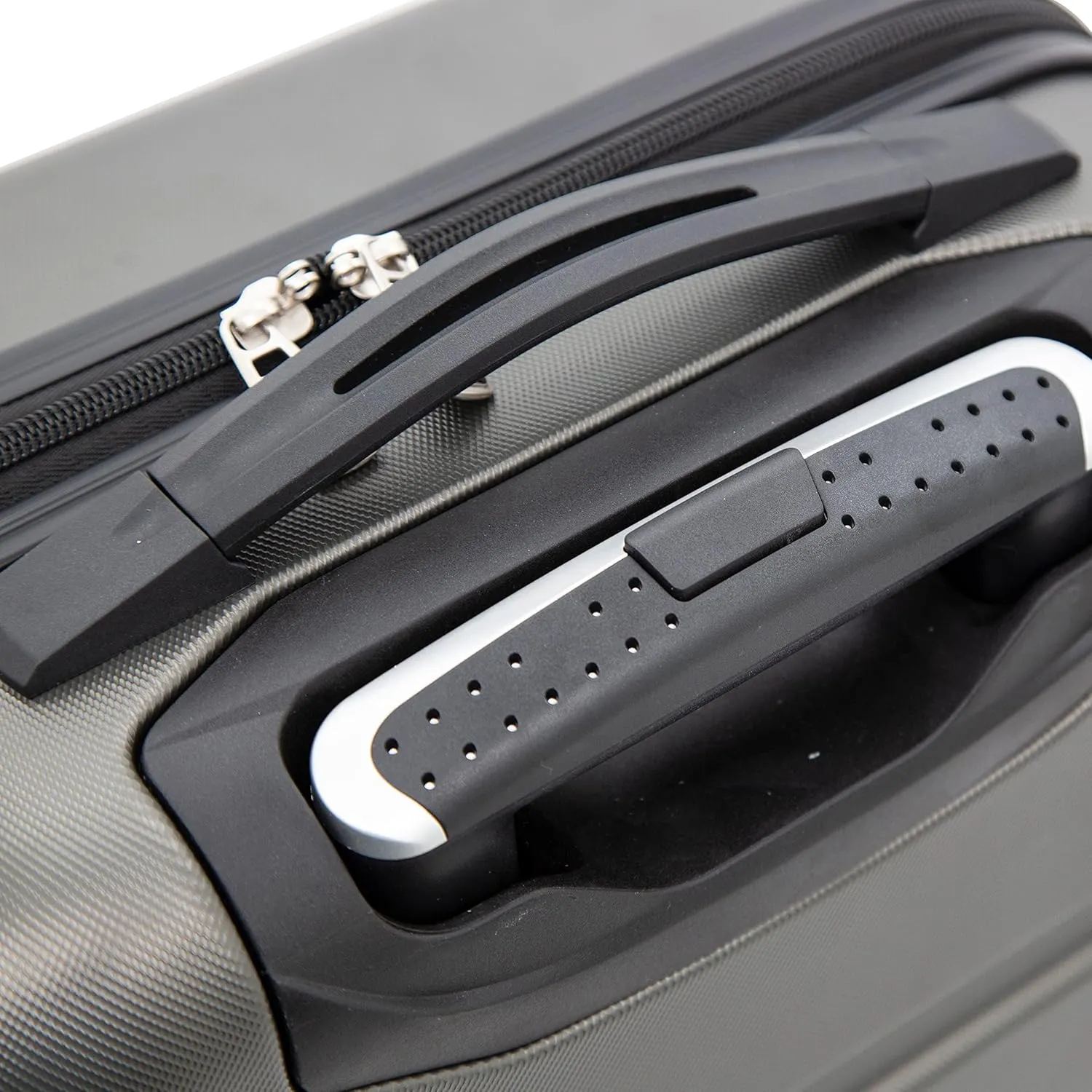 Travelers Club Harper Luggage, Charcoal, 20-Inch Carry-On