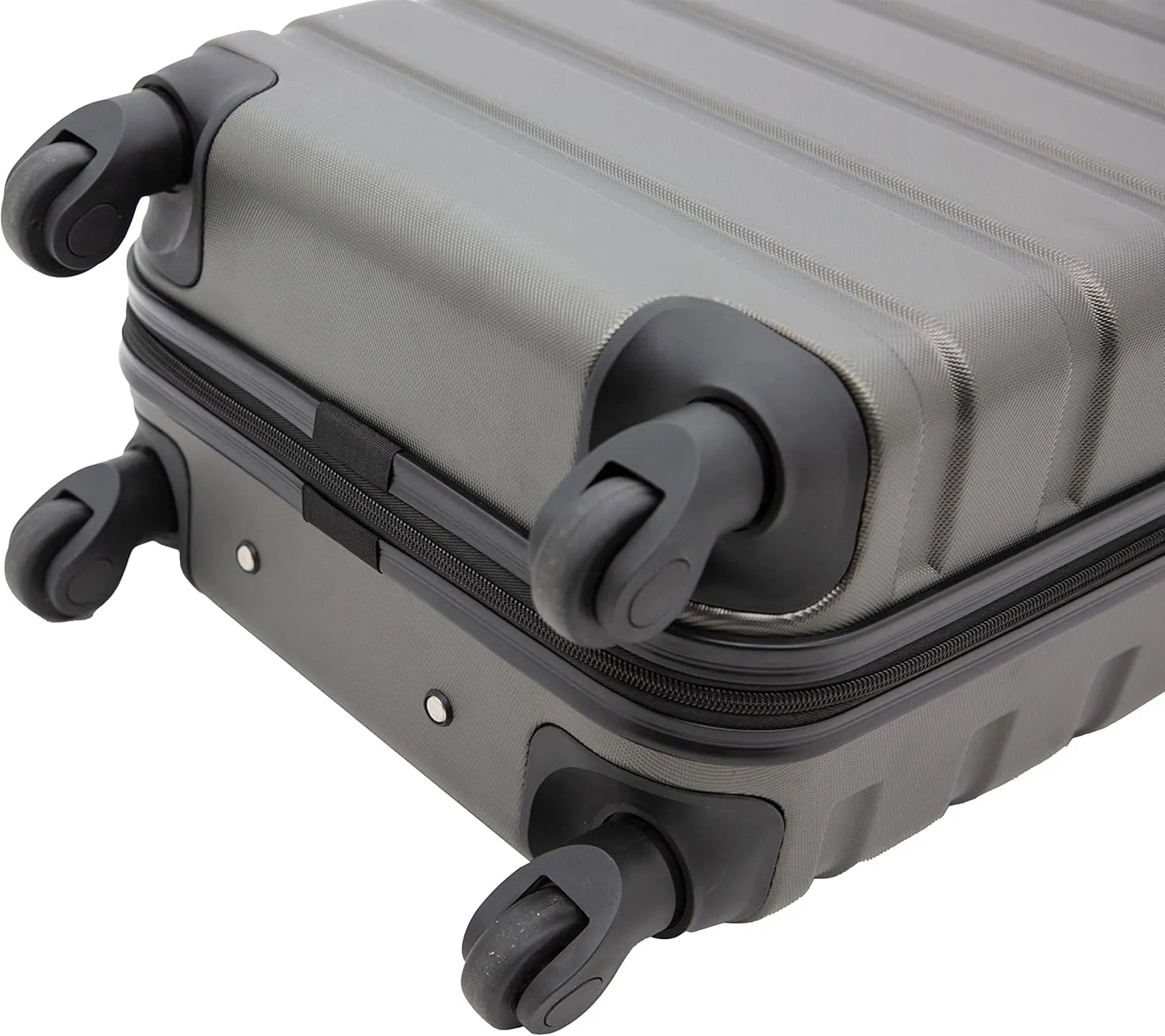 Travelers Club Harper Luggage, Charcoal, 20-Inch Carry-On