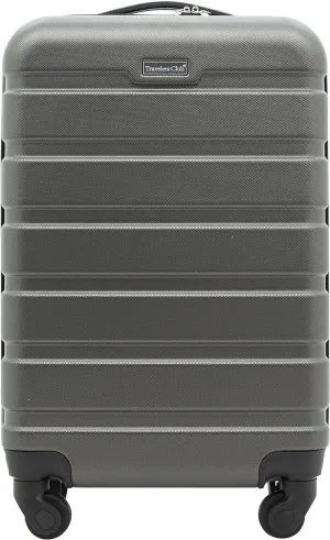 Travelers Club Harper Luggage, Charcoal, 20-Inch Carry-On