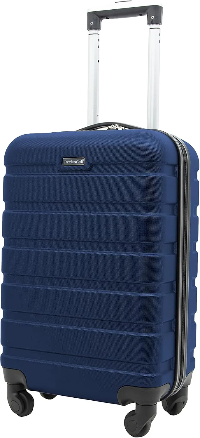 Travelers Club Harper Luggage, Navy, 20-Inch Carry-On