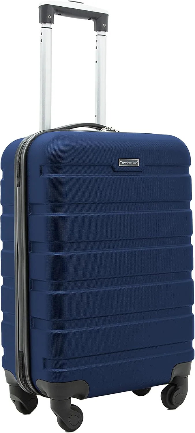 Travelers Club Harper Luggage, Navy, 20-Inch Carry-On