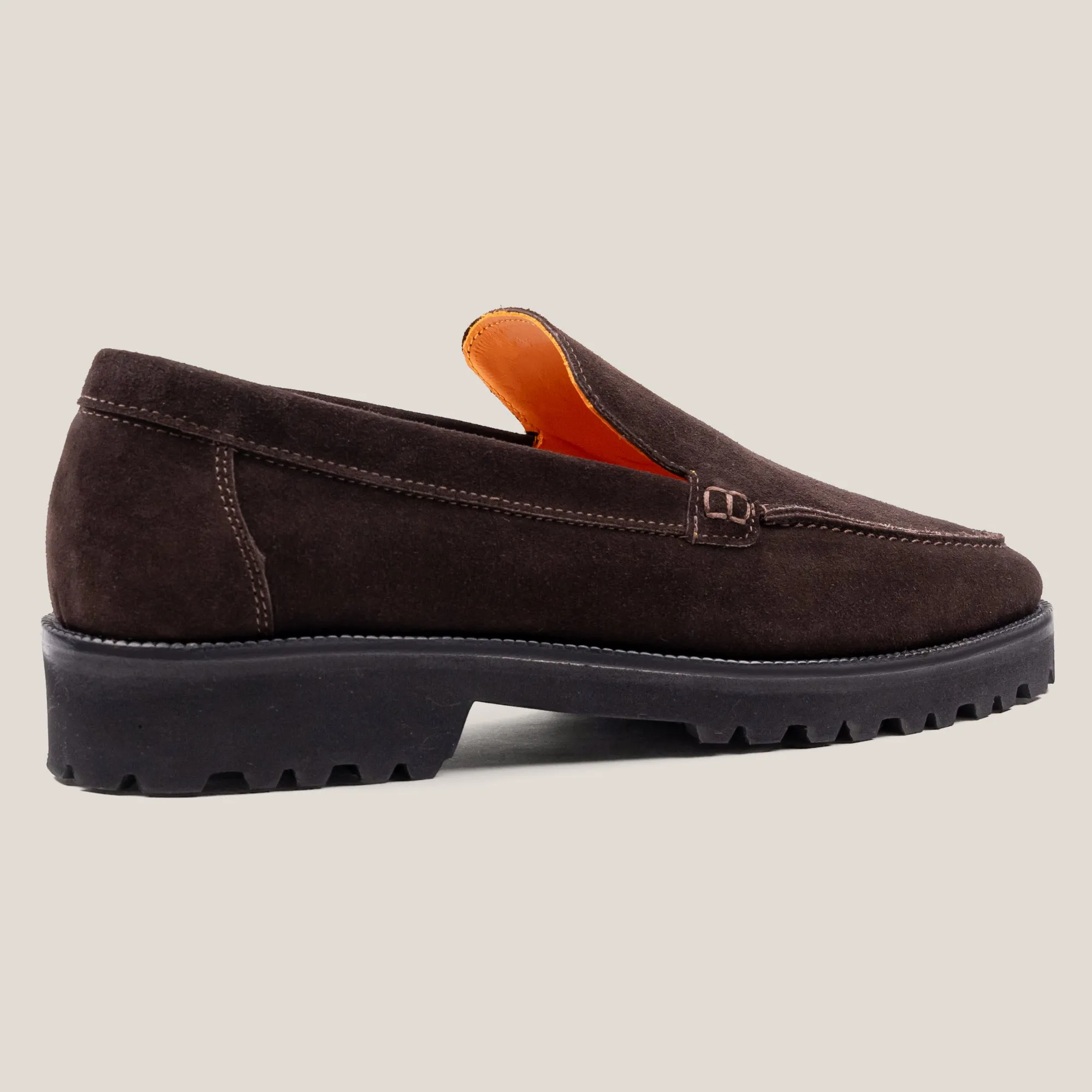 Trento - Dark Brown Suede - Loafers