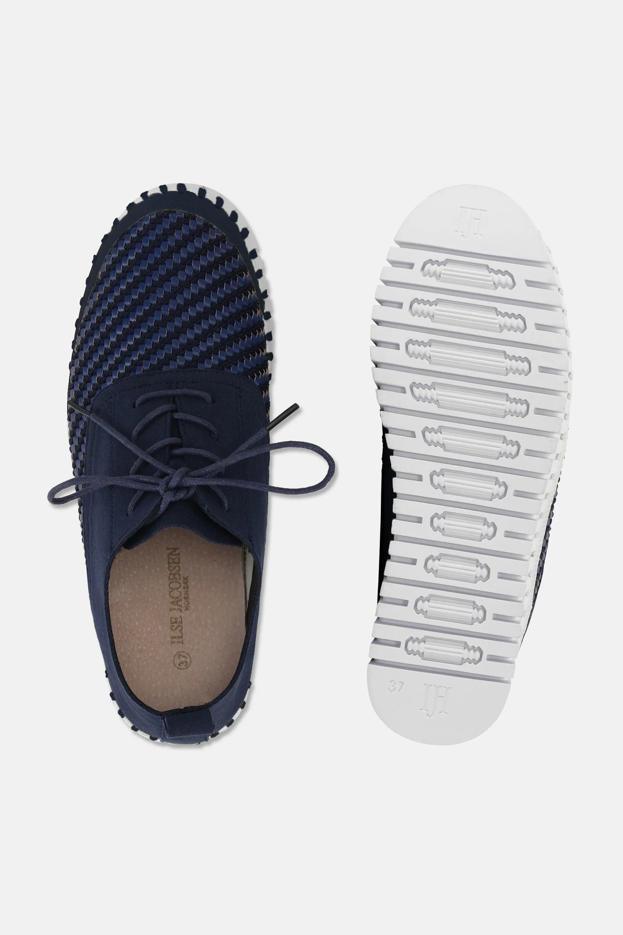 Tulip Slipper Mit Schnürung - Dark Indigo White