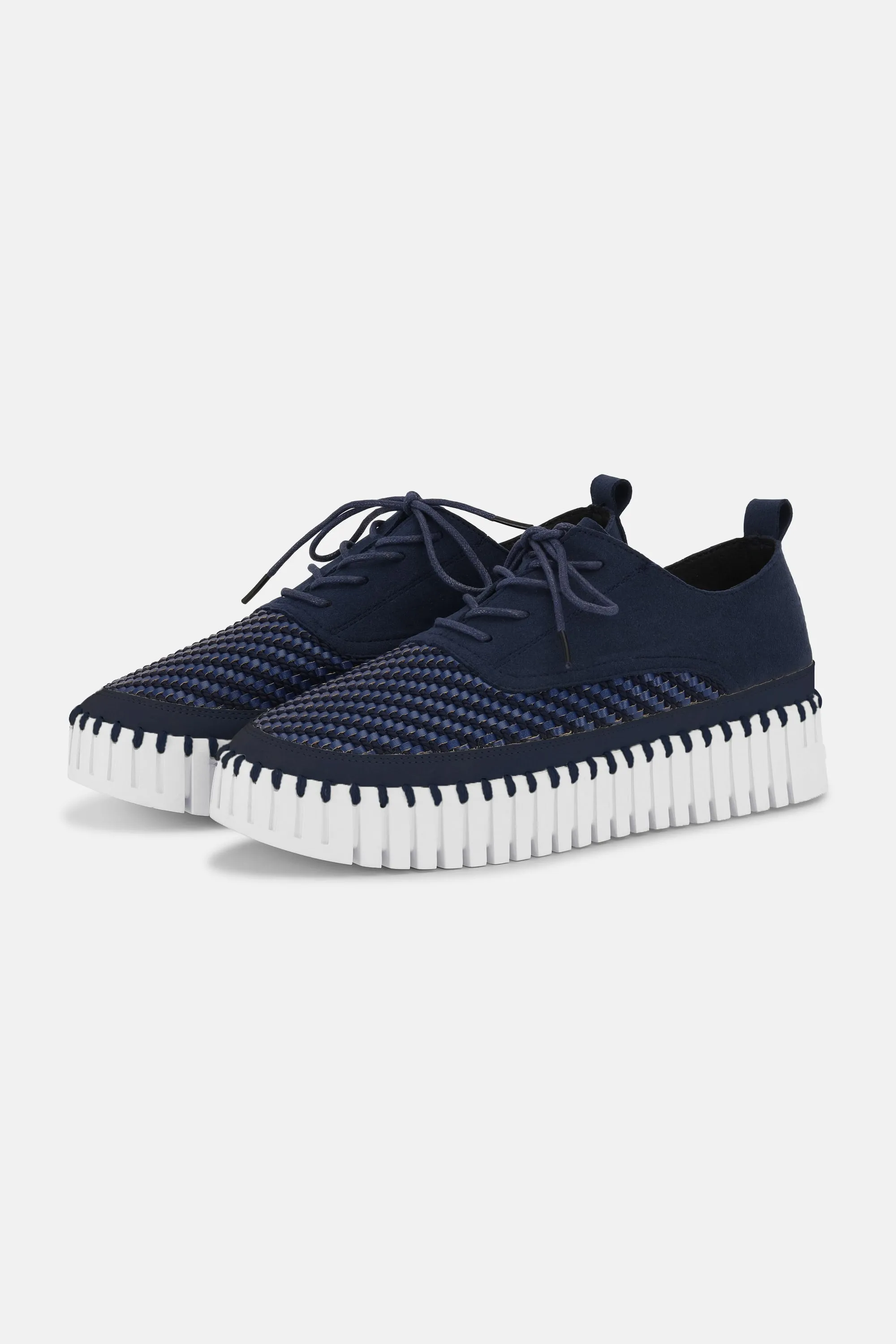 Tulip Slipper Mit Schnürung - Dark Indigo White