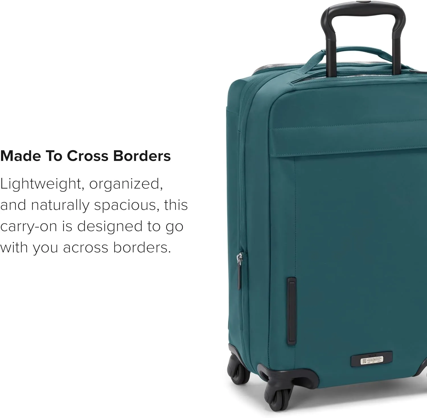 TUMI - Voyageur Leger 4 Wheel Carry-On Luggage - Lightweight and Spacious, Sleek Silhouette, Durable Women's Suitcase - 21.8" International Expandable Carry-On, Lagoon with Silver Hardware