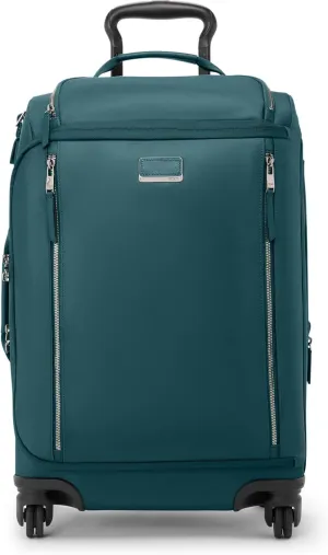 TUMI - Voyageur Leger 4 Wheel Carry-On Luggage - Lightweight and Spacious, Sleek Silhouette, Durable Women's Suitcase - 21.8" International Expandable Carry-On, Lagoon with Silver Hardware