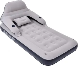Twin Size Inflatable Air Mattress Sofa Bed for Camping with Adjustable Back Sofa（No Air Pump）