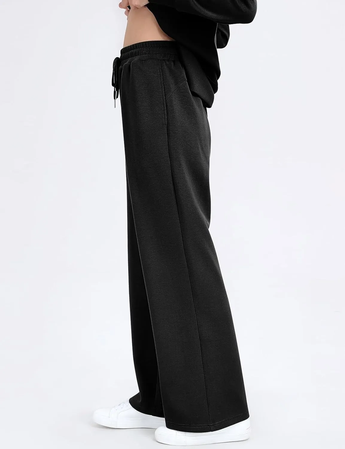 UEU Women's 2 Piece Outfits Lounge Sets Fall Long Sleeve Sweatsuits Wide Leg Pants Travel Casual Matching Tracksuit Clothes
