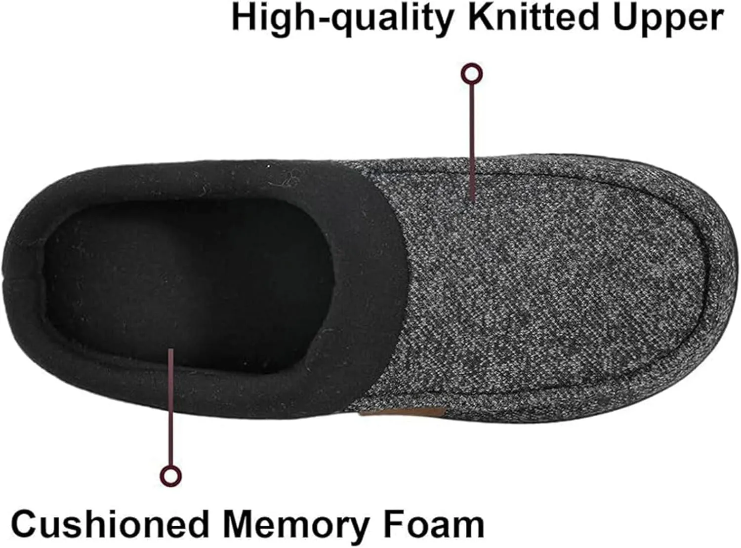 ULTRAIDEAS Men's Nealon Moccasin Clog Slipper, Slip on Indoor/Outdoor House Shoes