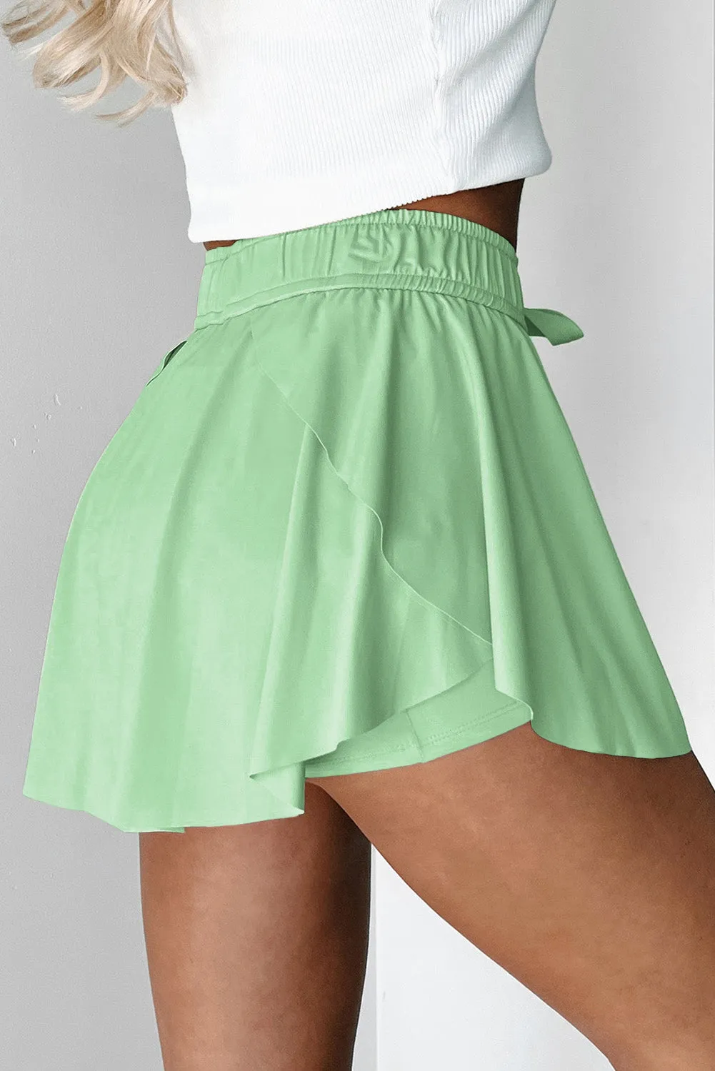 Vapor Green Tennis Skort – Light Green Lined Mini | Sneaker Match for Nike Air Zoom Vomero 5