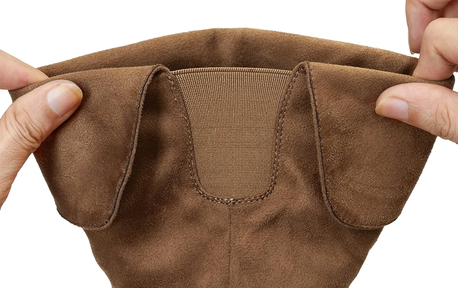 Vepose Women's Knee High Comfortable Boots Suede Slouch Flat Boots for Women