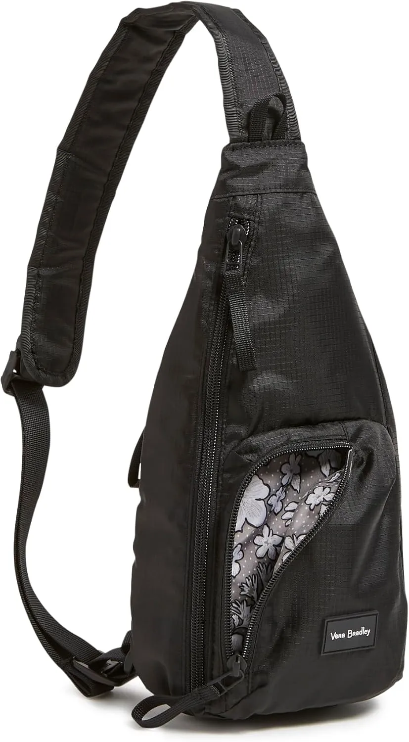 Vera Bradley Ripstop Mini Sling Backpack, Black