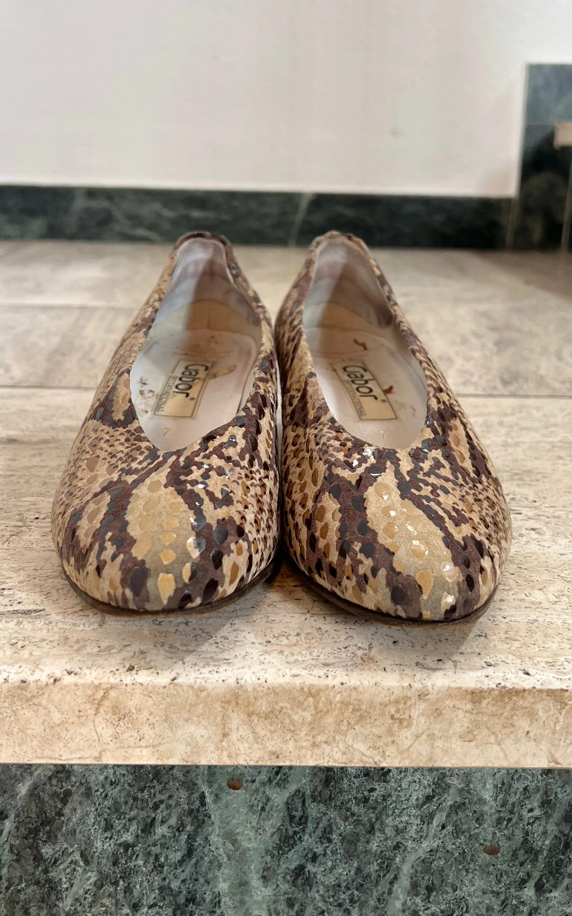 Vintage Gabor Snake Shoes 41