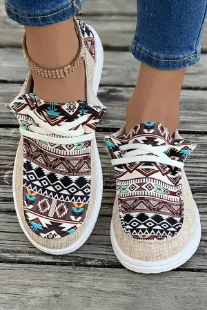 Vintage Hassle-free Lace-up High-discount Aztec Shoes Bailee Flat