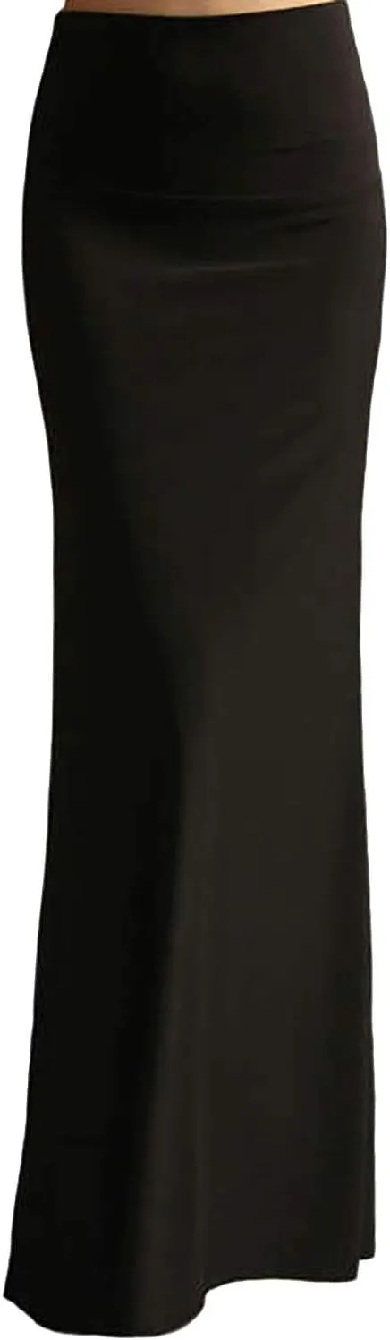 Vivicastle Women's USA Colorful Printed Fold Over Waist Long Maxi Skirt