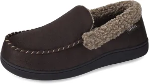VONMAY Men's Moccasin Slippers Fuzzy Warm House Shoes Fleece Memory Foam Indoor Outdoor