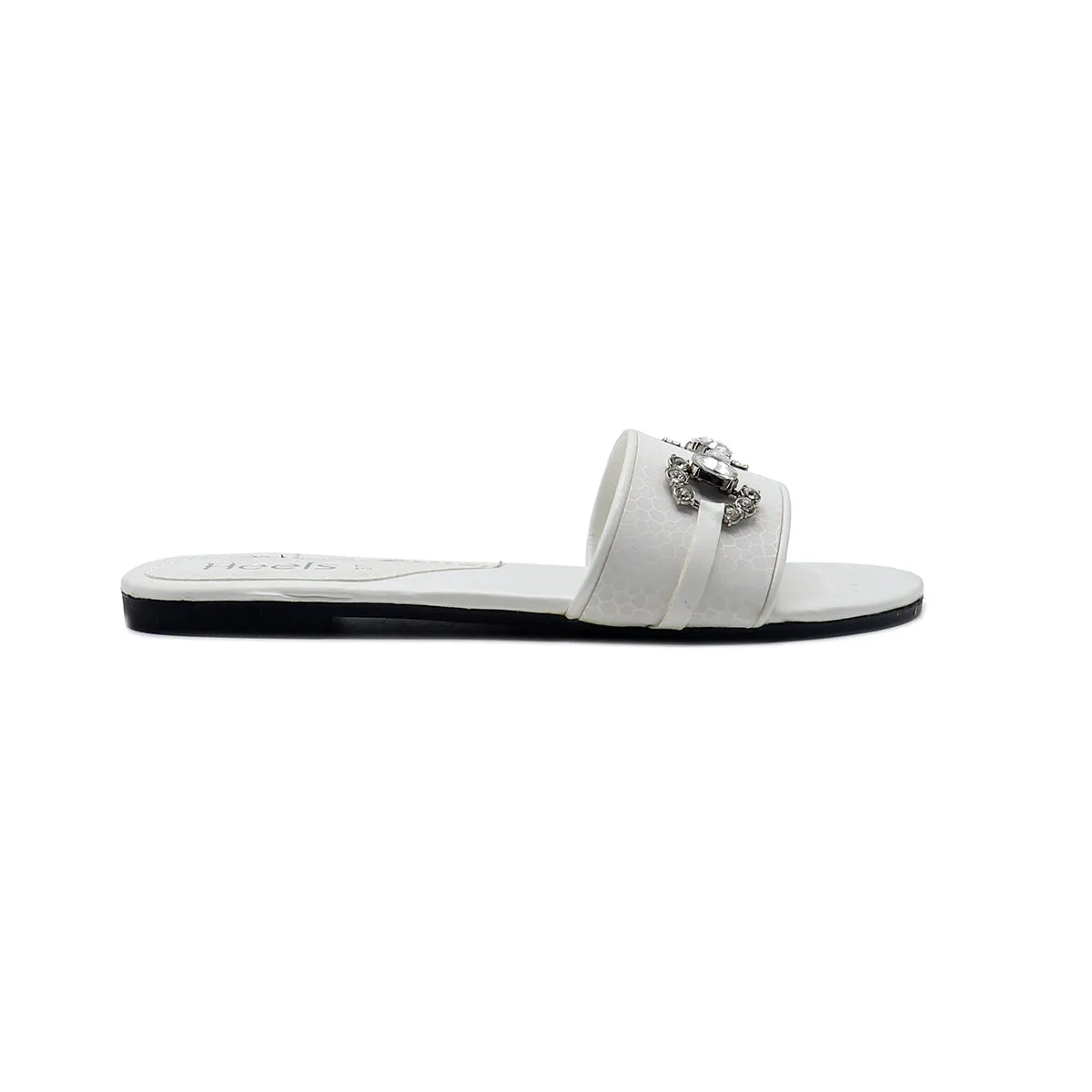White Casual Slipper 000370
