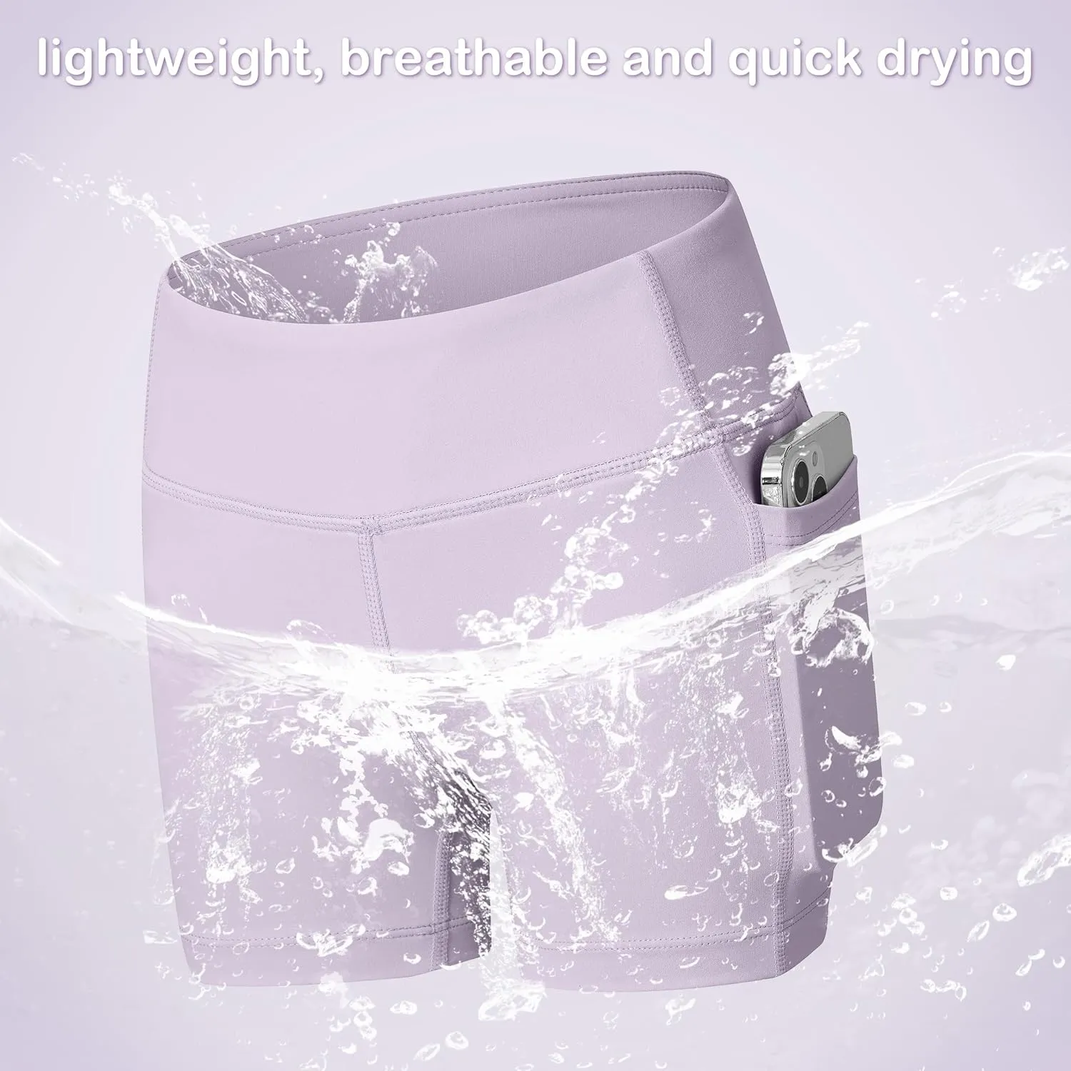 Willit Girls Swim Shorts with Pockets UPF 50  Sun Protection Swimming Bottom