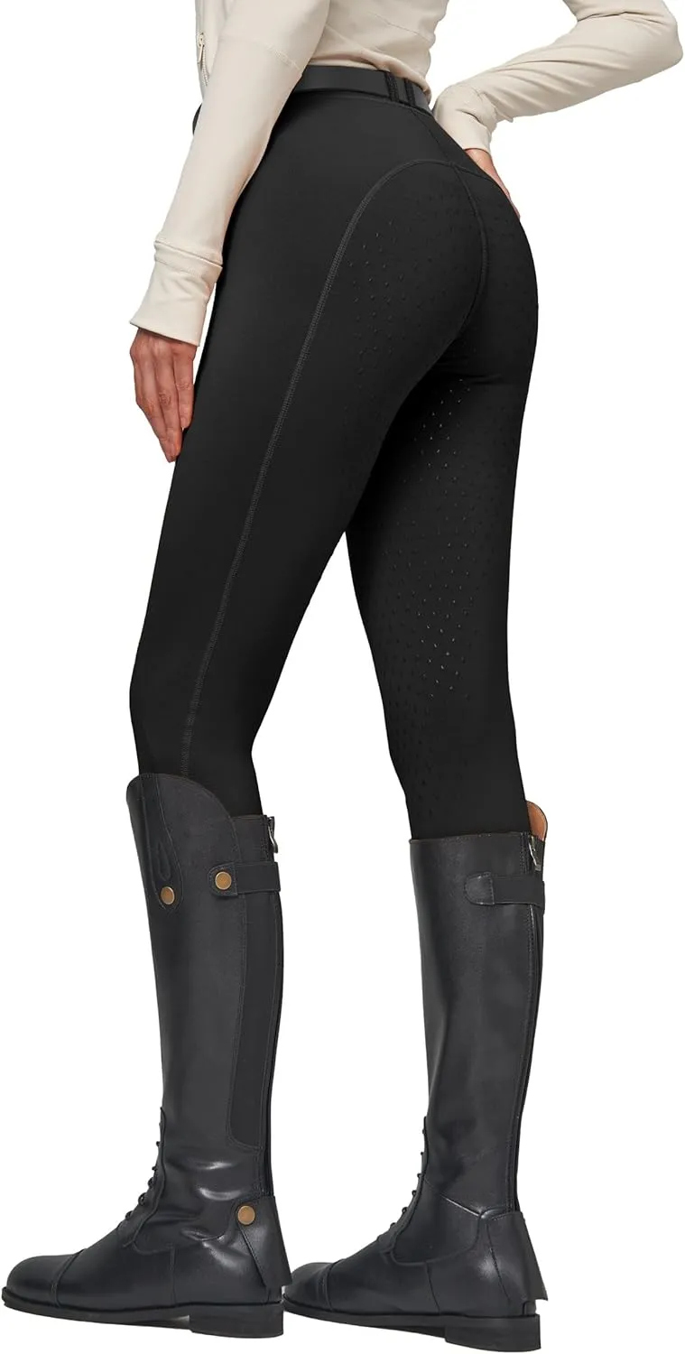 Willit Women's Fleece Riding Breeches Winter Horse Riding Pants Tights Equestrian Thermal Schooling Tights