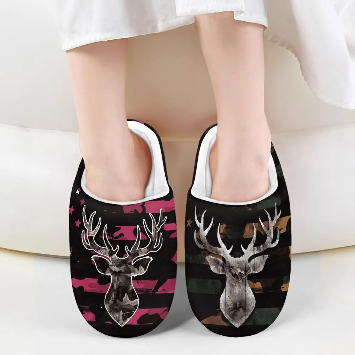 Winter Warm Slippers for Girls Kids Boys Size 9-15 Indoor Outdoor Fuzzy Slippers