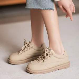 Women Minimalist Soft Leather Flat Casual Shoes