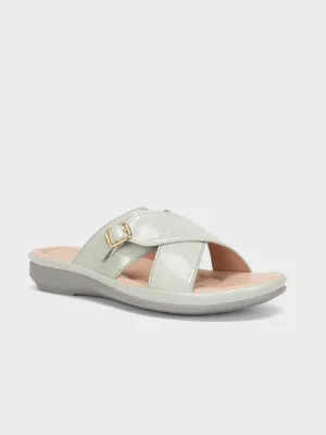 Women "CRESIDA" Crossover Comfy Flat Slippers