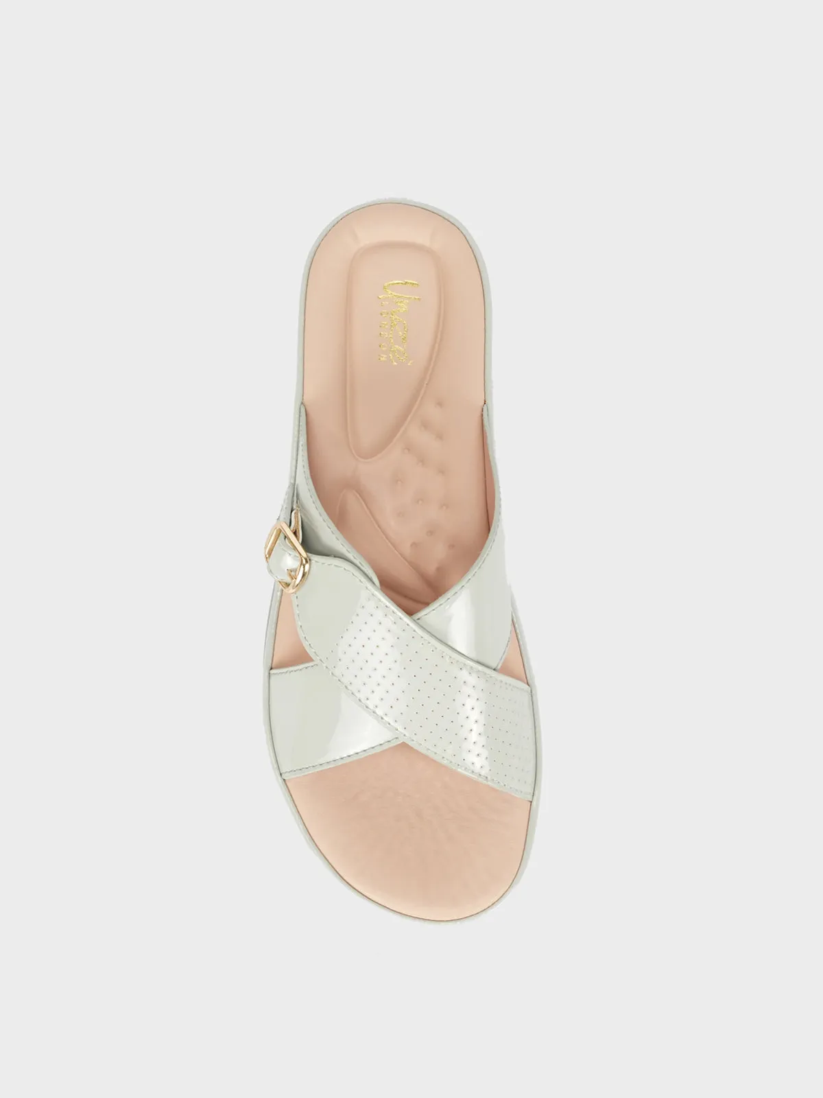 Women "CRESIDA" Crossover Comfy Flat Slippers