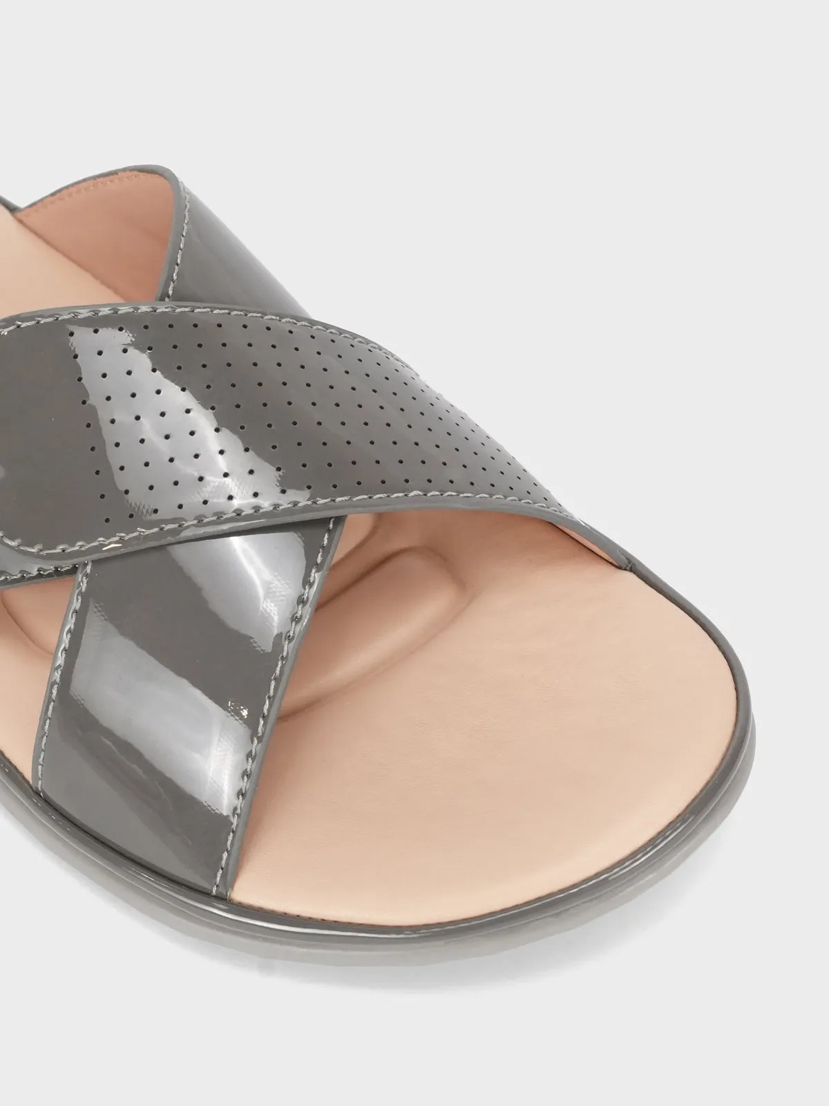 Women "CRESIDA" Crossover Comfy Flat Slippers