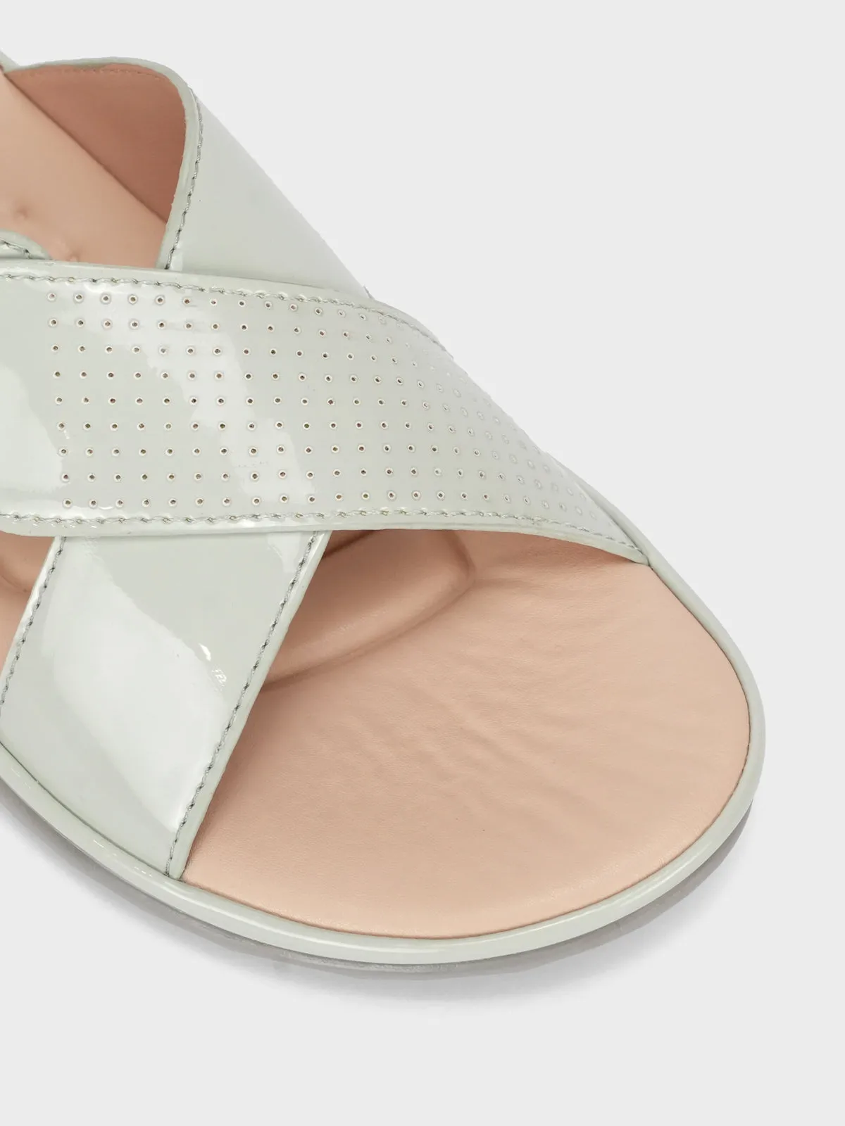 Women "CRESIDA" Crossover Comfy Flat Slippers