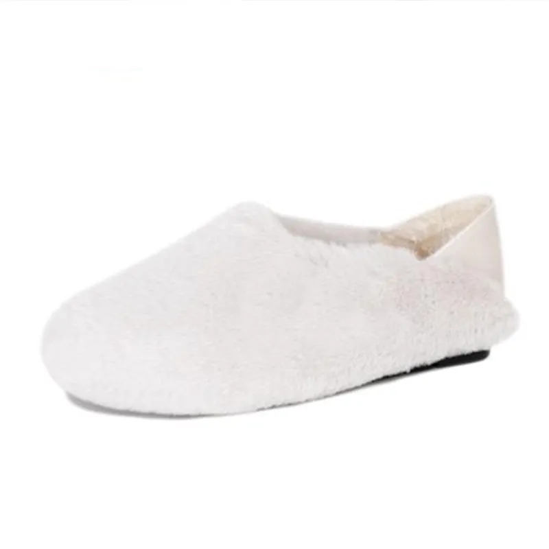 Women Soft Flat Casual Fur Shoes