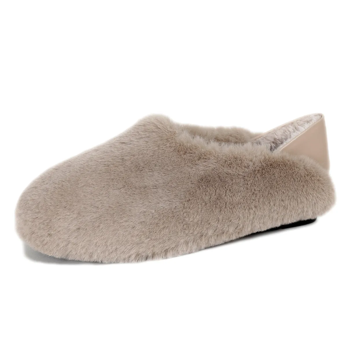Women Soft Flat Casual Fur Shoes