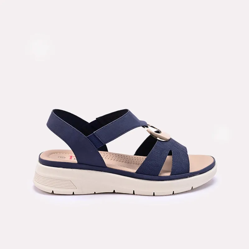 Womens Blue Comfy Casual Sandals 0421551