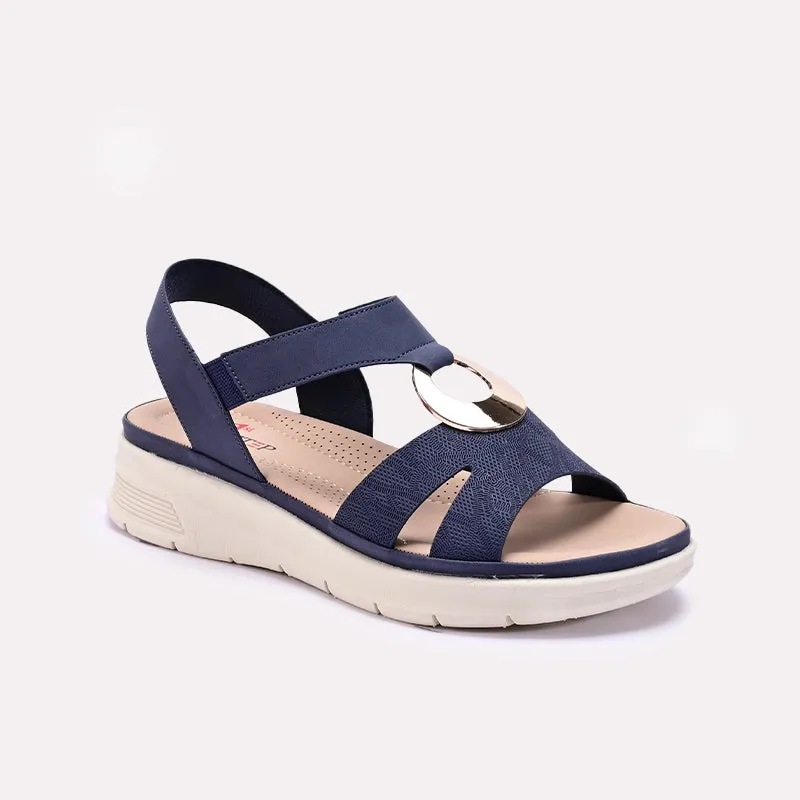 Womens Blue Comfy Casual Sandals 0421551