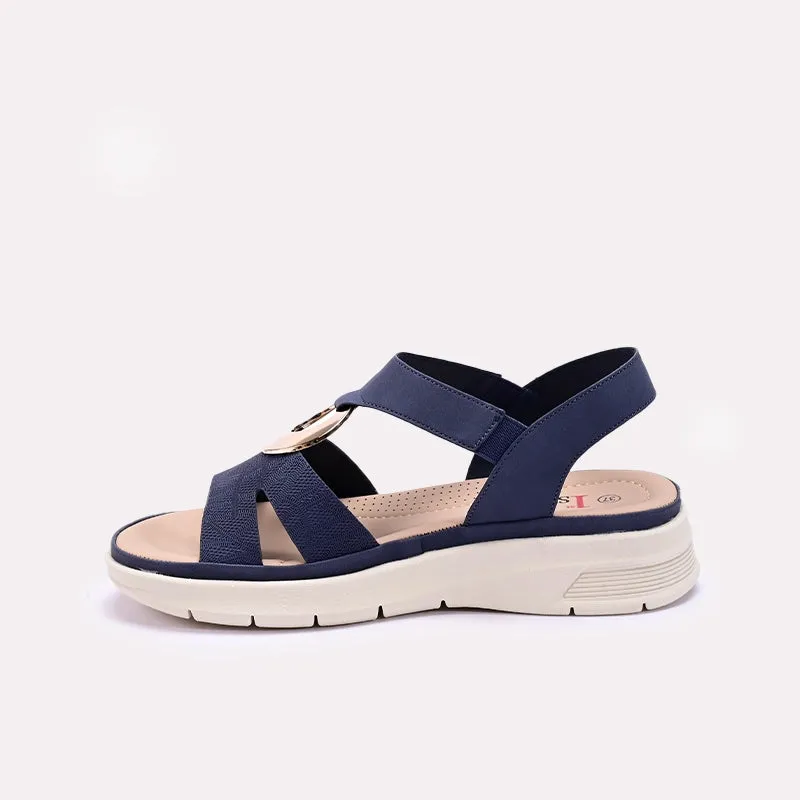 Womens Blue Comfy Casual Sandals 0421551