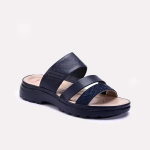 Womens Blue Comfy Casual Slippers 0413317