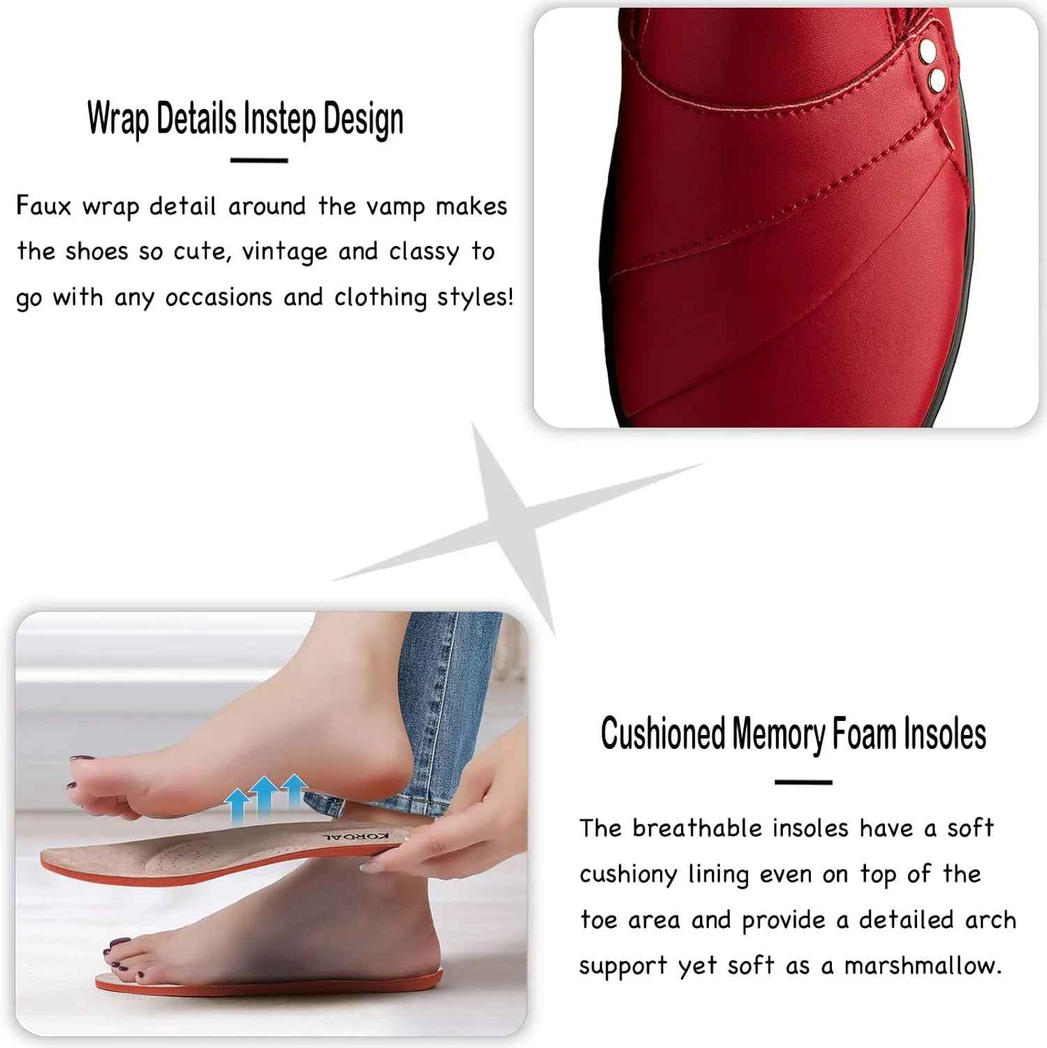 Women's Comfortable & Lightweight Leather Loafers Slip-Ons Stylish Business Casual Dress Shoes Work Office Everyday Walking Shoes for Women