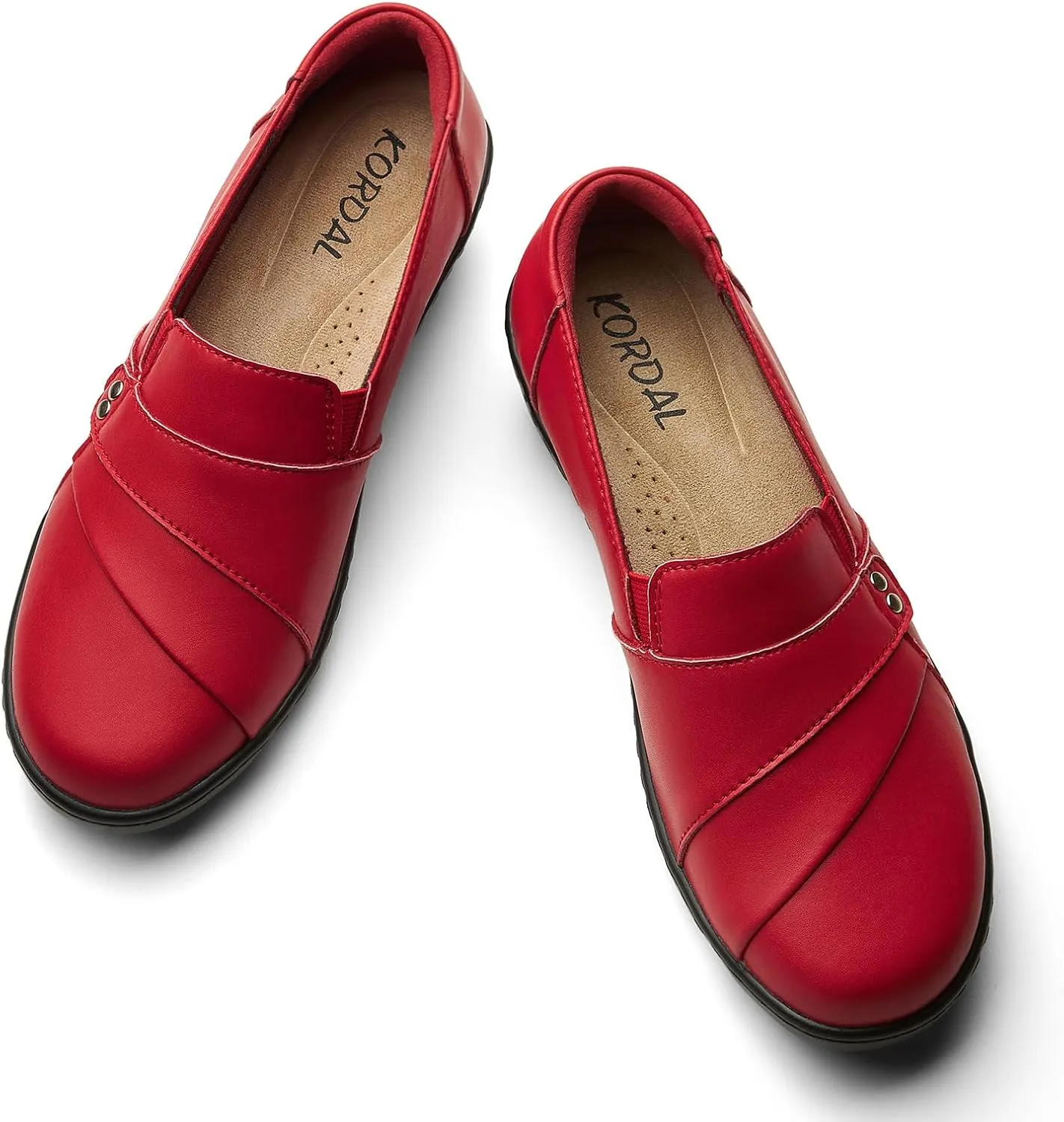 Women's Comfortable & Lightweight Leather Loafers Slip-Ons Stylish Business Casual Dress Shoes Work Office Everyday Walking Shoes for Women