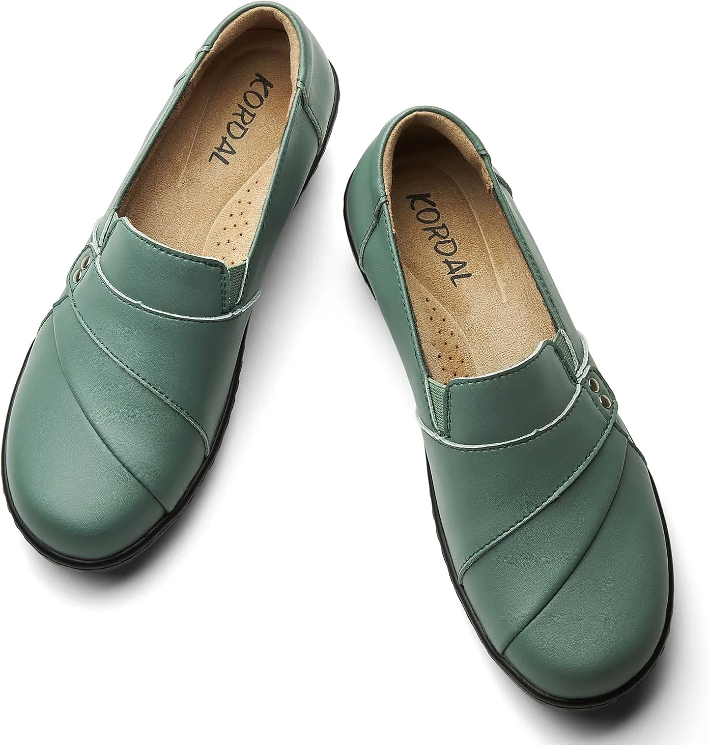 Women's Comfortable & Lightweight Leather Loafers Slip-Ons Stylish Business Casual Dress Shoes Work Office Everyday Walking Shoes for Women