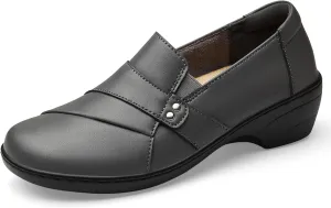 Women's Comfortable & Lightweight Leather Loafers Slip-Ons Stylish Business Casual Dress Shoes Work Office Everyday Walking Shoes for Women
