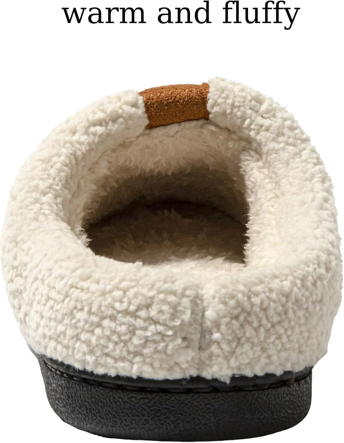 Womens Cozy Fuzzy Memory Foam Slippers House Comfy Slip Shoes Indoor Outdoor Anti Skid Rubber Sole