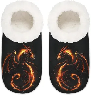 Women's Fuzzy Slippers Fluffy Winter House Shoes for Women Men Indoor and Outdoor Bedroom Shoes Warm Comfy Home Slippers