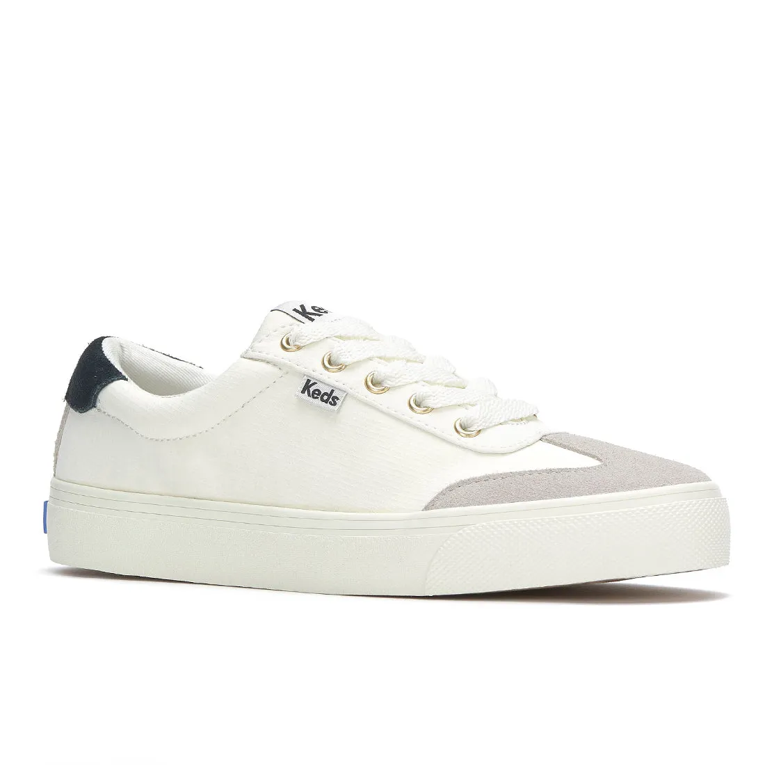 Women's Jump Kick T-Toe Ripstop/Suede Sneaker Snow White/Grey (WF68635-JKTOE5110)