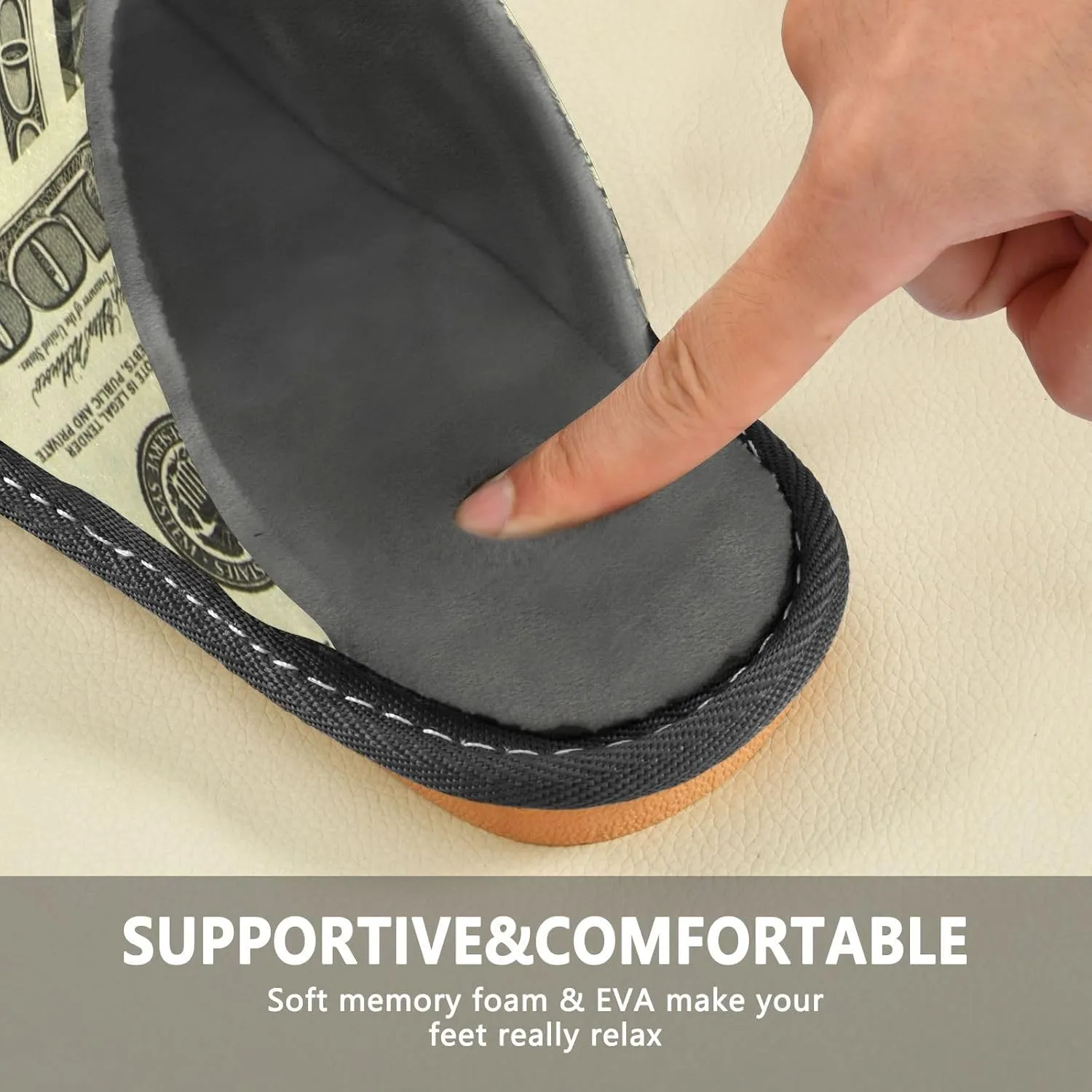 Women's Mens Cute Pattern Chic Cosy Slip-On Slippers,Casual Linning Breathable Memory Foam Scuff Winter House Bedroom Shoes Gift for Unisex Indoor/Outdoor Size 4-11