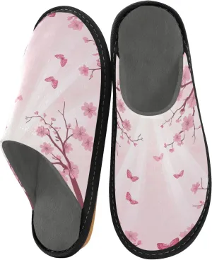 Women's Mens Cute Pattern Chic Cosy Slip-On Slippers,Casual Linning Breathable Memory Foam Scuff Winter House Bedroom Shoes Gift for Unisex Indoor/Outdoor Size 4-11