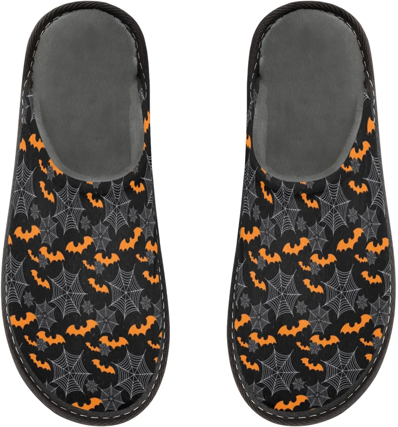Women's Mens Cute Pattern Chic Cosy Slip-On Slippers,Casual Linning Breathable Memory Foam Scuff Winter House Bedroom Shoes Gift for Unisex Indoor/Outdoor Size 4-11