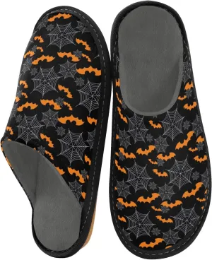 Women's Mens Cute Pattern Chic Cosy Slip-On Slippers,Casual Linning Breathable Memory Foam Scuff Winter House Bedroom Shoes Gift for Unisex Indoor/Outdoor Size 4-11