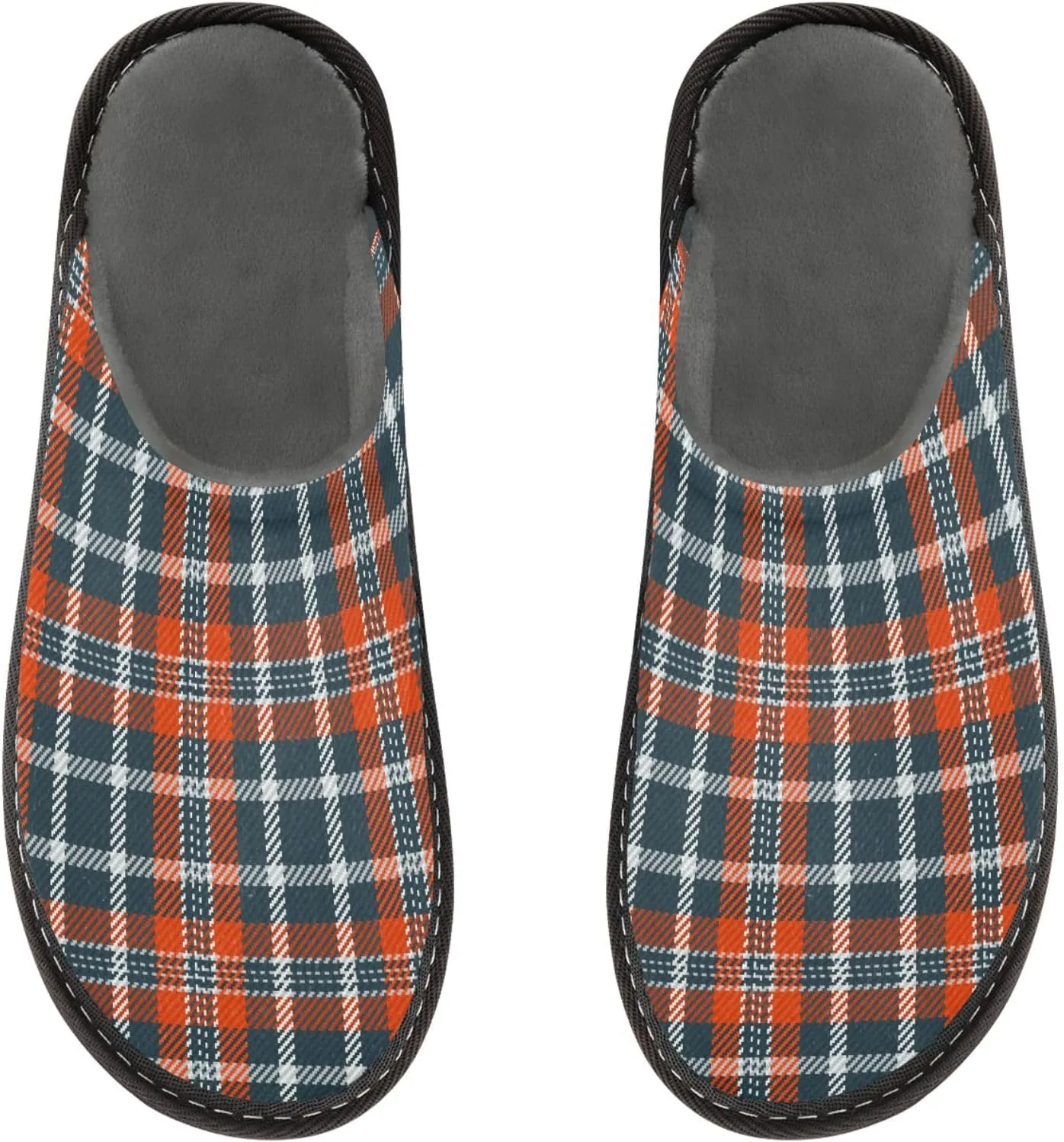 Women's Mens Cute Pattern Chic Cosy Slip-On Slippers,Casual Linning Breathable Memory Foam Scuff Winter House Bedroom Shoes Gift for Unisex Indoor/Outdoor Size 4-11