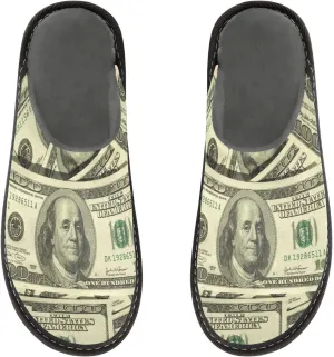 Women's Mens Cute Pattern Chic Cosy Slip-On Slippers,Casual Linning Breathable Memory Foam Scuff Winter House Bedroom Shoes Gift for Unisex Indoor/Outdoor Size 4-11