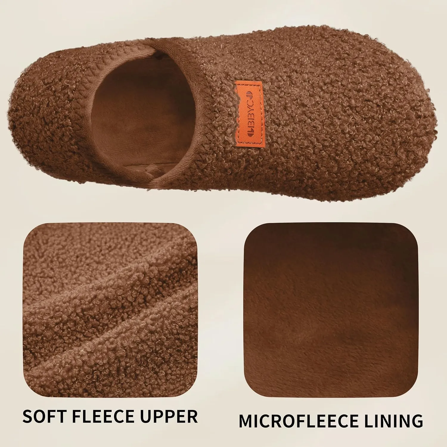 Women's Men's Fuzzy Fur Slippers Casual House Shoes Non Slip Barefoot Slipper Socks Warm Closed Back Indoor Outdoor Shoes